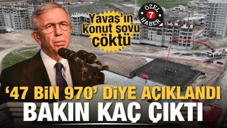 Yavaş’ın konut şovu çöktü! ‘47 bin 970’ diye açıklandı, bakın kaç çıktı