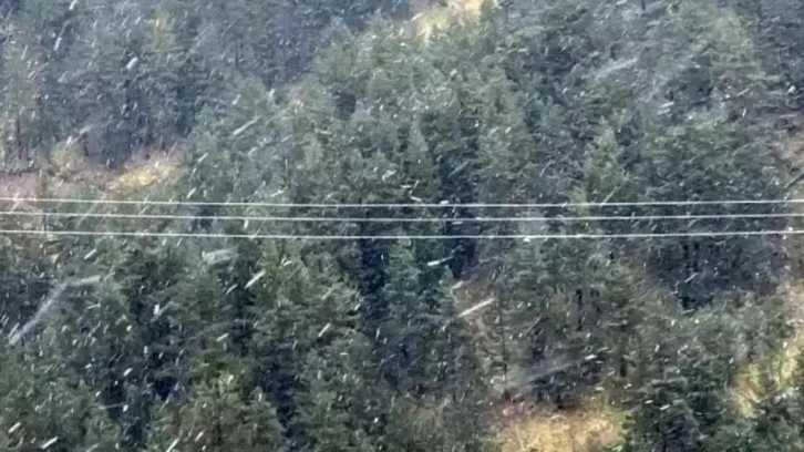 Yer: Bolu! İstanbul'un yanı başında mevsimin ilk karı yağdı...