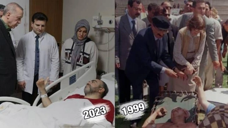 Yıllar sonra ortaya çıktı... Ecevit'in 1999 Depremi sırasında depremzedelerle olduğu kare