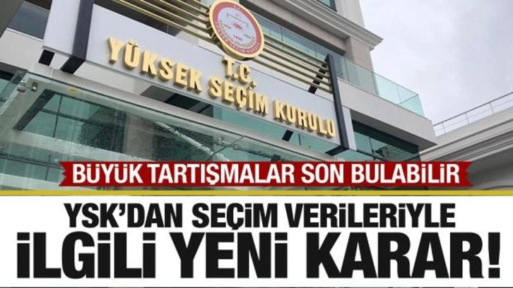 YSK'dan seçim verilerine ilişkin yeni karar: Partiler anlık izleyebilecek