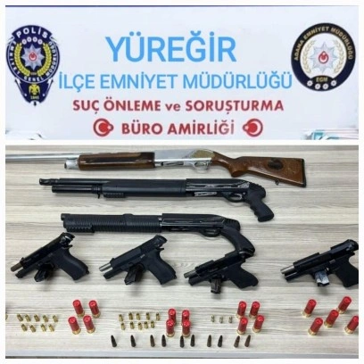 Yufka ekmeklerin arasından tabanca çıktı