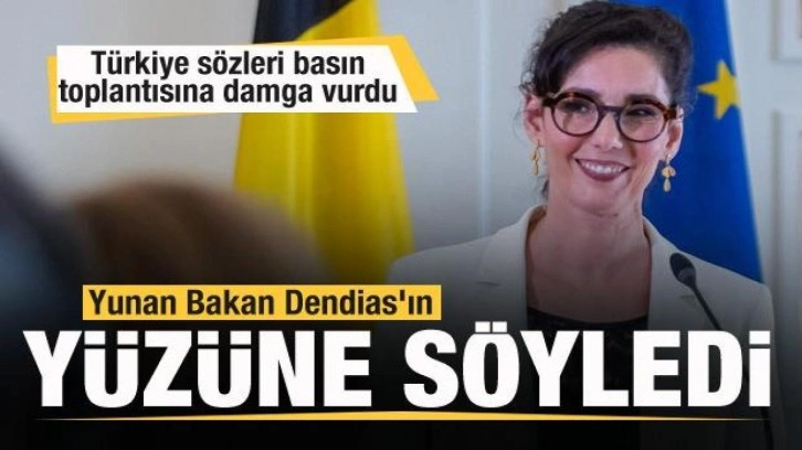 Yunan Bakan Dendias'ın yüzüne söyledi: Türkiye sözleri basın toplantıısna damga vurdu