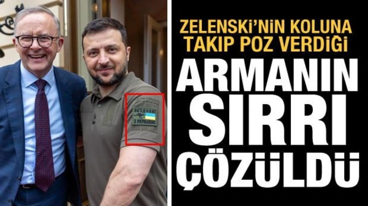 Zelenski'nin koluna takıp poz verdiği armanın sırrı çözüldü