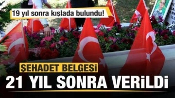 19 yıl sonra kışlada bulundu! Şehadet belgesi 21 yıl sonra verildi