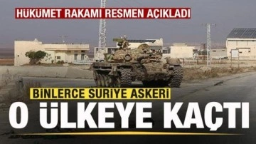 2 bin Suriye askeri o ülkeye sığındı! Rakam resmen duyuruldu