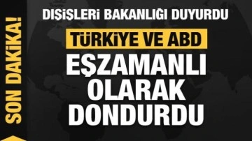 2 kişi tespit edildi! Türkiye ve ABD eşzamanlı olarak dondurdu