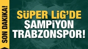 2021-22 sezonu şampiyonu Trabzonspor!
