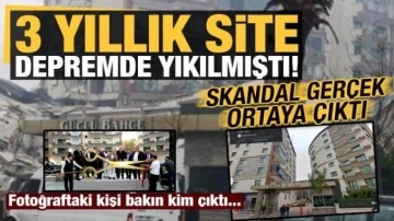 3 yıllık site depremde yıkılmıştı, açılış fotoğrafındaki isim bakın kim çıktı!