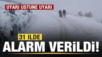 31 ilde alarma verildi! Uyarı üstüne uyarı! Hava durumu...