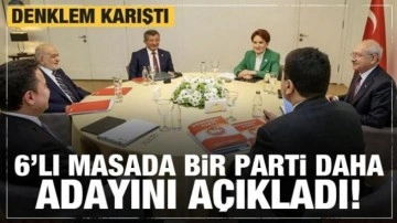 6'lı masada bir parti daha resmen adayını açıkladı! Denklem karıştı