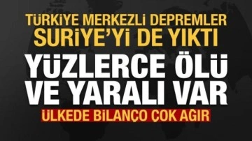 7,7 ve 7,6'lık depremler Suriye'yi de yıktı: Yüzlerce ölü, binlerce yaralı var