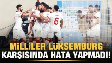 A Milli Takım, Lüksemburg karşısında hata yapmadı!