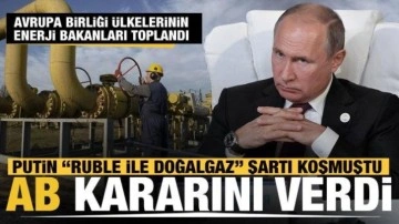 AB enerji Bakanları toplandı... Rusya'nın "ruble ile doğalgaz" şartı için karar veril