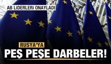 AB zirvesi sonrası açıklama! Rusya'ya peş peşe darbeler