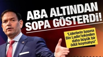 ABD, aba altından sopa gösterdi: Liderlerin başına ödül koymalıyız!