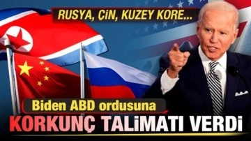 ABD Başkanı Biden orduya korkunç talimatı verdi! Rusya, Çin, Kuzey Kore...