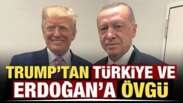 ABD Başkanı Trump'tan Cumhurbaşkanı Erdoğan'a övgü