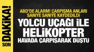 ABD'de yolcu uçağıyla helikopter havada çarpışarak düştü