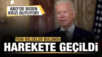 ABD'de Biden krizi büyüyor! Yeni belgeler bulundu! Harekete geçildi