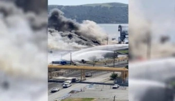 ABD'de korkutan yangın: Dumanlar rıhtımı kapladı