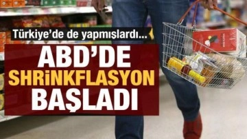 ABD'de 'Shrinkflasyon' başladı! Aynısını Türkiye'de de yapmışlardı