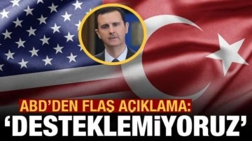 ABD'den, olası Türkiye-Suriye yakınlaşmasına dair açıklama: Desteklemiyoruz