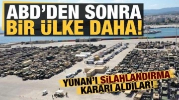 ABD'den sonra bir ülke daha Yunanistan'ı silahlandırma kararı aldı!