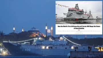 ABD'nin önemli savunma sitesi TCG Anadolu'yu manşetine taşıdı! Türkiye'yi örnek alaca