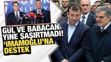 Abdullah Gül ve Ali Babacan yine şaşırtmadı! İmamoğlu'na destek verdiler