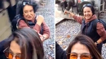 Adana'da facianın eşiğinden dönüldü! Selfie yapmak isteyen kadının koluna tren çarptı
