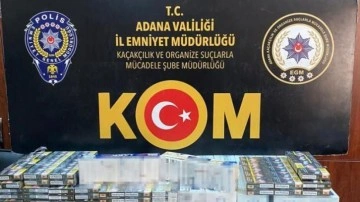 Adana'da kaçak makaron operasyonu: 3 milyon 230 bin adet ele geçirildi