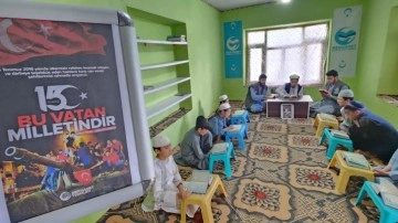 Afganistan'daki Kur'an talebeleri 15 Temmuz şehitlerini yad etti