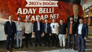 AK Parti İl Teşkilatı&rsquo;ndan miting öncesi MHP&rsquo;ye ziyaret