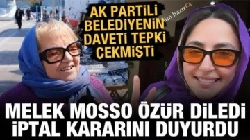 AK Partili belediyenin daveti tepki çekmişti: Melek Mosso özür diledi