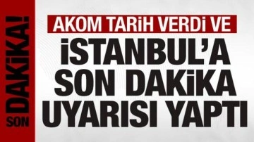 AKOM'dan İstanbul'a sıcaklık uyarısı: Yarına dikkat!