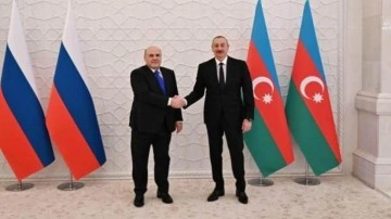 Aliyev, Rusya Başbakanı Mişustin&rsquo;i kabul etti