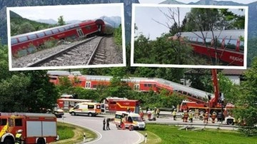 Almanya'da tren raydan çıktı: Ölü ve yaralılar var