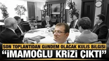 Altılı masanın son toplantısında İmamoğlu krizi mi çıktı? Gündemi sarsan kulisi paylaştı