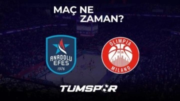 Anadolu Efes Olimpia Milano maçı hangi kanalda CANLI izlenecek? Maç şifresiz mi?