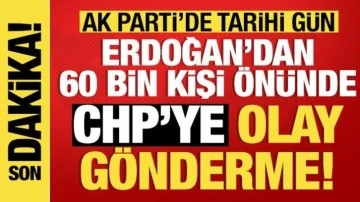 Ankara'da coşkulu kalabalık! Erdoğan kongre öncesi seslendi: CHP'ye olay gönderme!