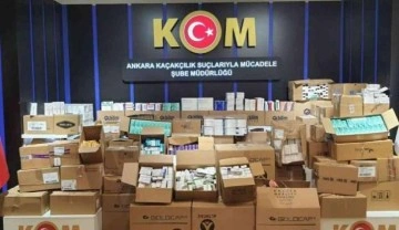 Ankara'da 925 bin kaçak ilaç ele geçirildi