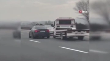 Ankara'da iki trafik canavarı otoyolda dehşet saçtı! O anlar saniye saniye böyle görüntülendi