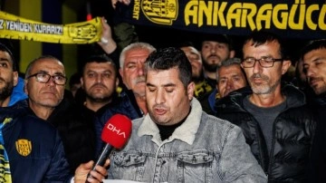 Ankaragücü taraftarlarından Faruk Koca'ya destek