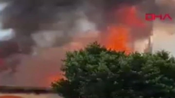 Antalya'da korkutan yangın! Trafo alev alev yandı