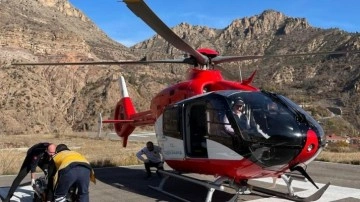 Atardamar duvarı yırtıldı! Ambulans helikopterle nakledildi