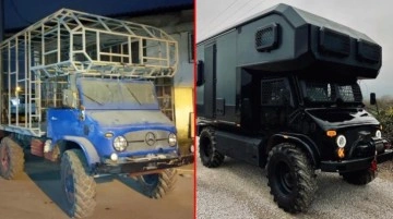 Atıl kamyonu 700 bin lira masrafla lüks bir karavana dönüştürüp sattılar