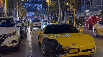 Bağdat Caddesi'nde vale kazası! 5 milyonluk araçla kaza yaptı