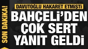 Bahçeli'den Davutoğlu'na sert tepki: Serok Ahmet akıldan nasipsizdir!