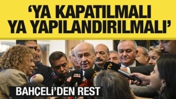 Bahçeli'den rest: TBMM'de gereken yapılmalı! Ya kapatılmalı ya da yeniden yapılandırılmalı