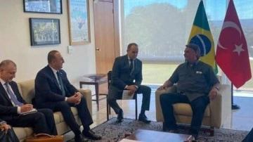 Bakan Çavuşoğlu, Brezilya Devlet Başkanı Bolsonaro ile görüştü